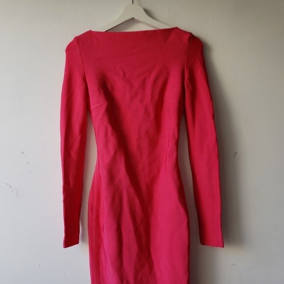 House of CB Hot Pink Antonia Bodycon Bandage Dress - Picture 5 of 7